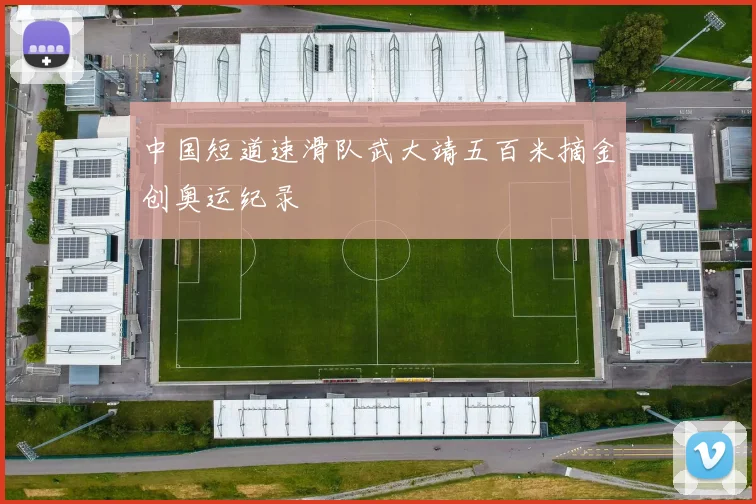 中国短道速滑队武大靖五百米摘金创奥运纪录